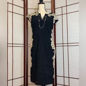 Torrid Black Mid-length Dress with side Lace Details